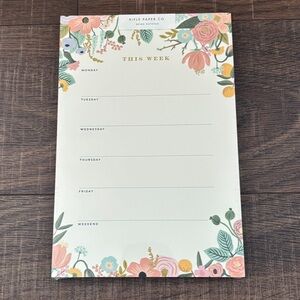 Rifle Paper Co. Floral Weekly Notepad - Garden Party